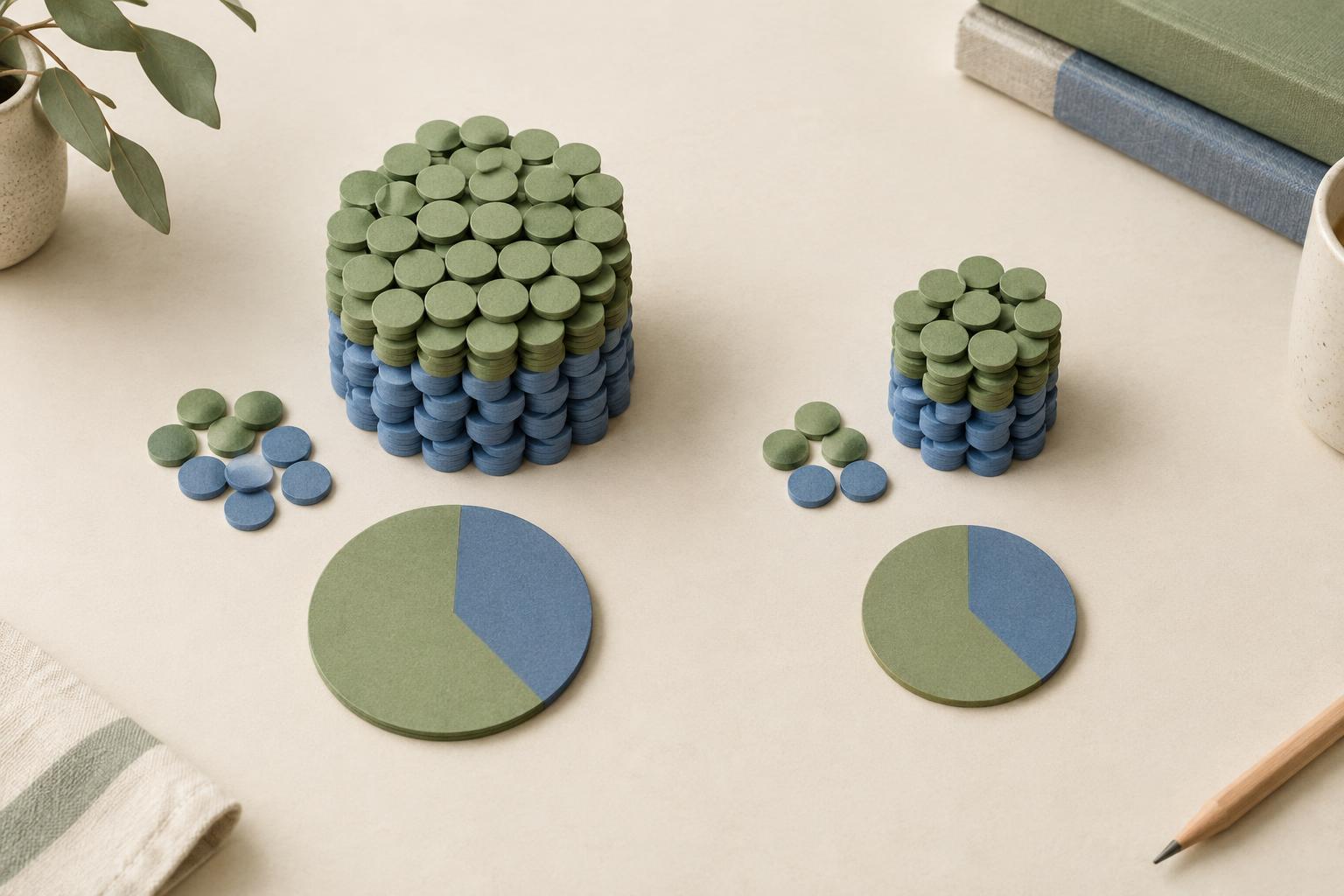 Showing Sample Sizes Alongside Survey Percentages